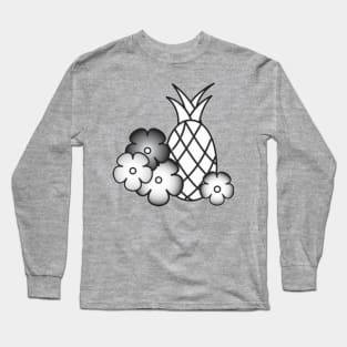 Lispe Luau Pineapple Long Sleeve T-Shirt